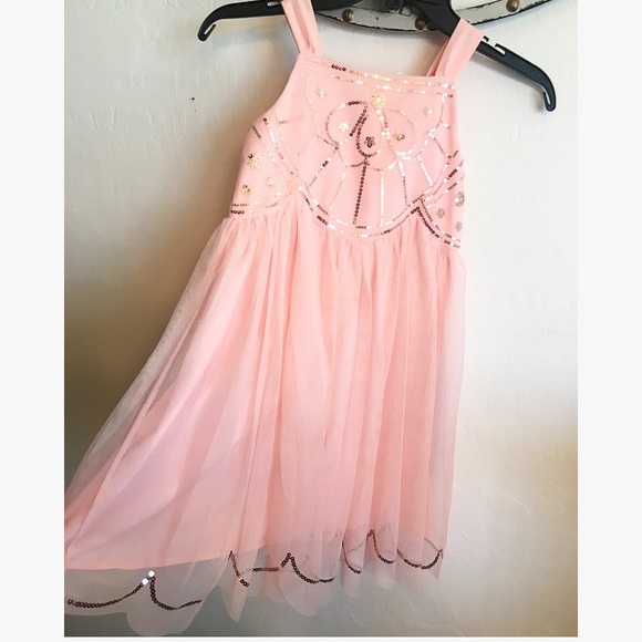 h&m girls pink dress